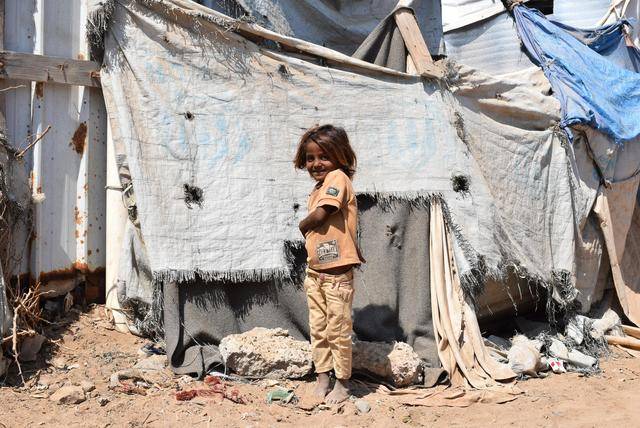 台流离失所的也门儿童AG真人百家家乐平(图3)